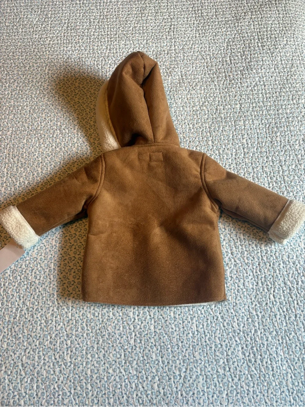 Baby B’gosh  Brown Sherpa Lined Hooded Jacket 3M NWT